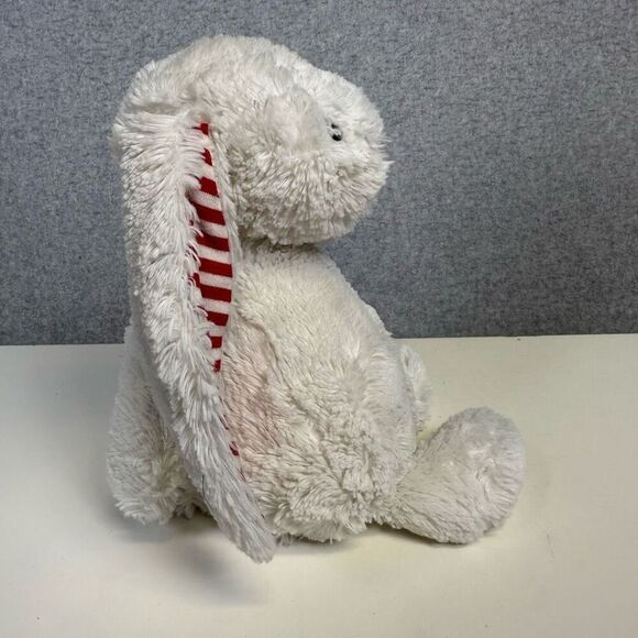 Jellycat Bashful Candy Striped Ears Bunny Rabbit Plush Toy Stuffed - Picture 2 of 7
